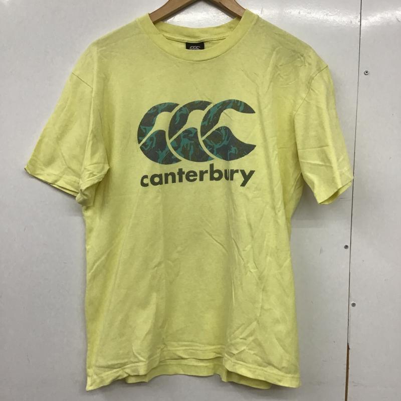 カンタベリー CANTERBURY Tシャツ 半袖 半袖カットソー プリントTシャツ クルーネックカットソー L プリント 黄 / イエロー / yellow メンズ USED 古着 中古 10162111