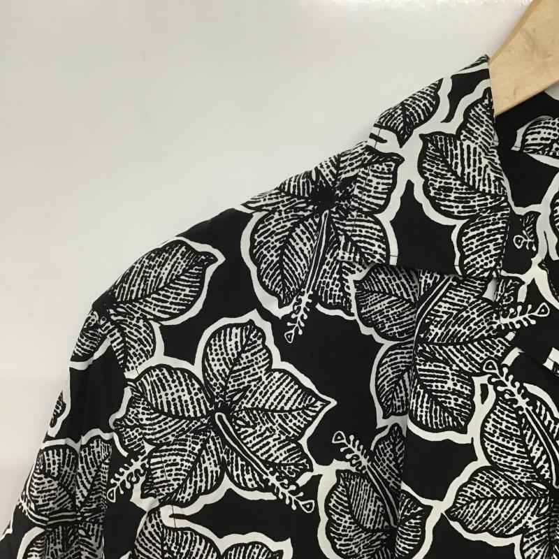 レインスプーナー reyn spooner シャツ、ブラウス 半袖 半袖シャツ プリントシャツ ポケットシャツ S プリント 白 / ホワイト / white X 黒 / ブラック / black メンズ USED 古着 中古 10162112
