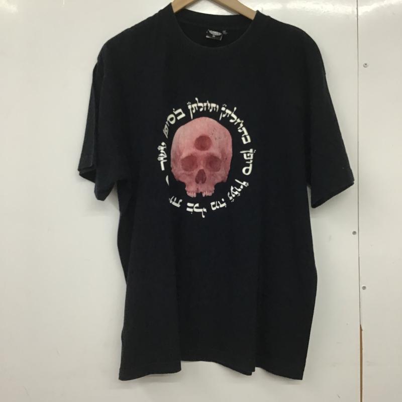 アンドサンズ ANDSUNS Tシャツ 半袖 半袖カットソー プリントTシャツ クルーネックカットソー プリント 黒 / ブラック / black メンズ USED 古着 中古 10162117
