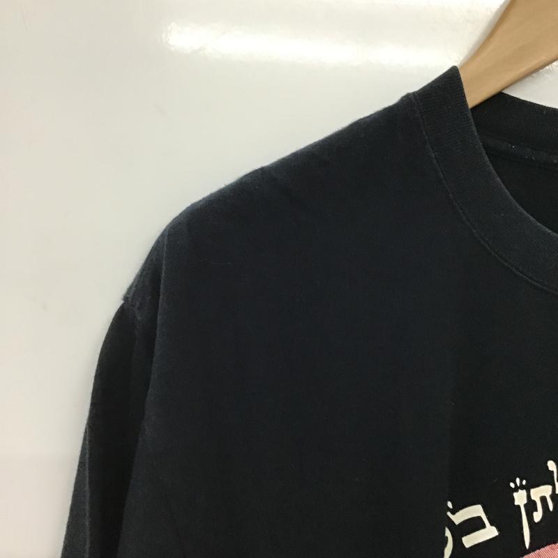 アンドサンズ ANDSUNS Tシャツ 半袖 半袖カットソー プリントTシャツ クルーネックカットソー プリント 黒 / ブラック / black メンズ USED 古着 中古 10162117