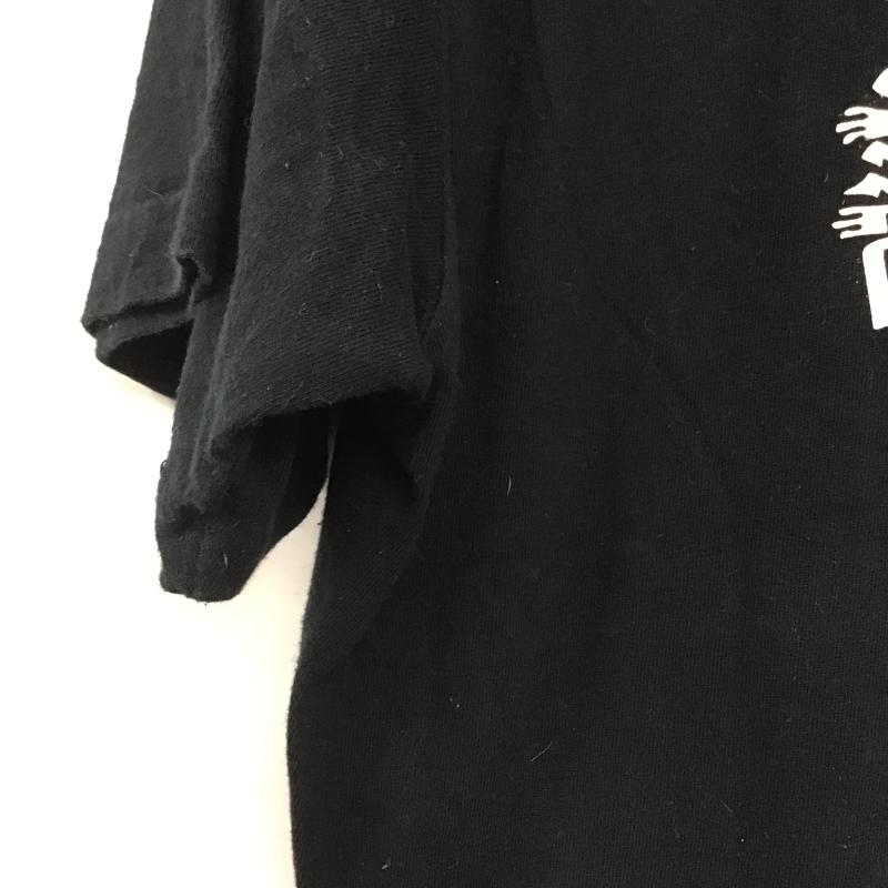 アンドサンズ ANDSUNS Tシャツ 半袖 半袖カットソー プリントTシャツ クルーネックカットソー プリント 黒 / ブラック / black メンズ USED 古着 中古 10162117