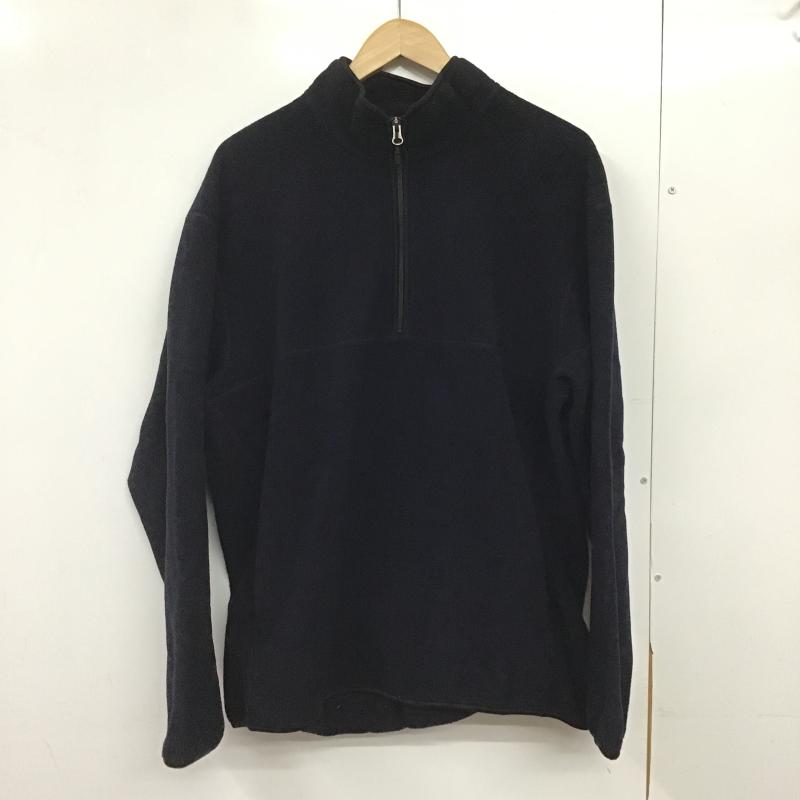 ユニクロ UNIQLO ジャケット、上着 ジャンパー、ブルゾン フリースプルオーバージャケット スタンドカラー XL 無地 紺 / ネイビー / navy メンズ USED 古着 中古 10162122