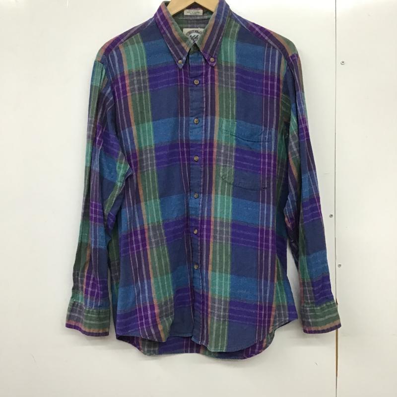 古着 USED シャツ、ブラウス 長袖 長袖シャツ チェックシャツ カラーシャツ L チェック マルチカラー / マルチカラー / multicolor メンズ USED 古着 中古 10162123