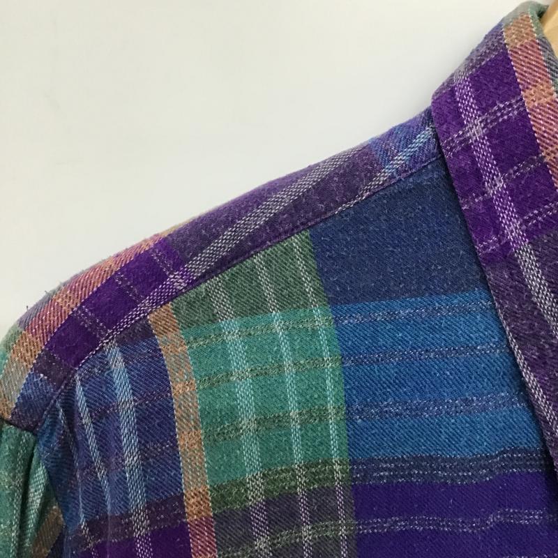 古着 USED シャツ、ブラウス 長袖 長袖シャツ チェックシャツ カラーシャツ L チェック マルチカラー / マルチカラー / multicolor メンズ USED 古着 中古 10162123