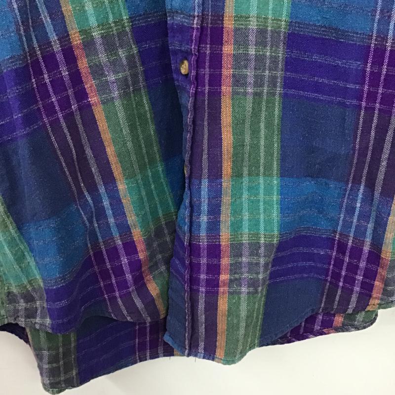 古着 USED シャツ、ブラウス 長袖 長袖シャツ チェックシャツ カラーシャツ L チェック マルチカラー / マルチカラー / multicolor メンズ USED 古着 中古 10162123