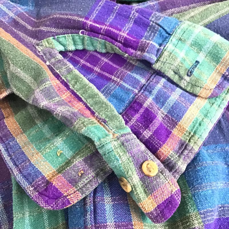 古着 USED シャツ、ブラウス 長袖 長袖シャツ チェックシャツ カラーシャツ L チェック マルチカラー / マルチカラー / multicolor メンズ USED 古着 中古 10162123