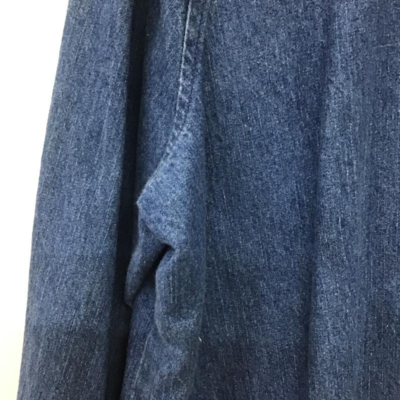 古着 USED シャツ、ブラウス 長袖 長袖シャツ デニムシャツ カラーシャツ XXL 無地 インディゴ / インディゴ / Indigo メンズ USED 古着 中古 10162124