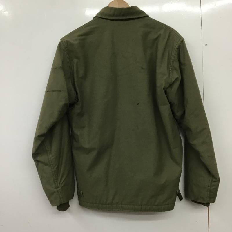 古着 USED ジャケット、上着 ジャンパー、ブルゾン ミリタリージャケット ジップアップジャケット アウター M ロゴ、文字 カーキ / カーキ / khaki メンズ USED 古着 中古 10162125