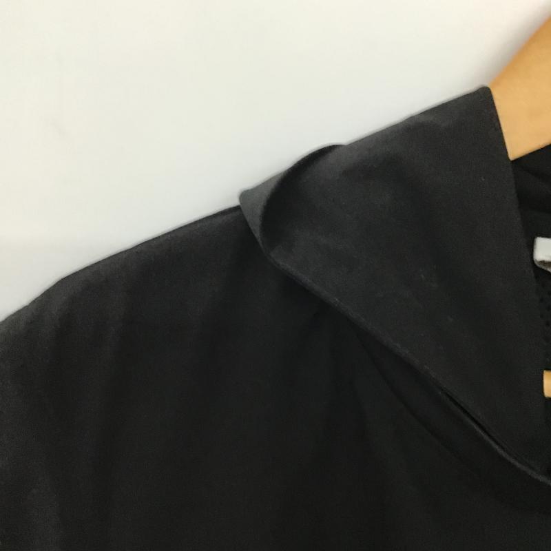 ビームス デザイン BEAMS DESIGN パーカー 半袖 ノースリーブパーカー プルオーバー L ロゴ、文字 黒 / ブラック / black メンズ USED 古着 中古 10162126