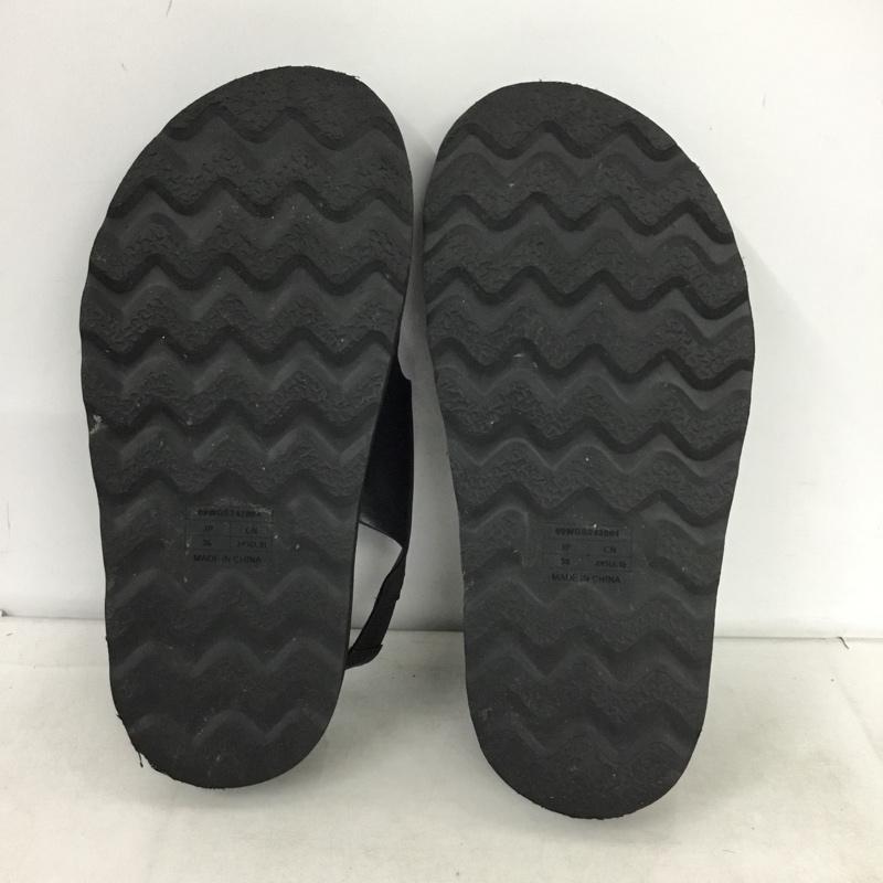 ミラオーウェン Mila Owen サンダル サンダル 24.5cm 無地 黒 / ブラック / black レディース USED 古着 中古 10162132
