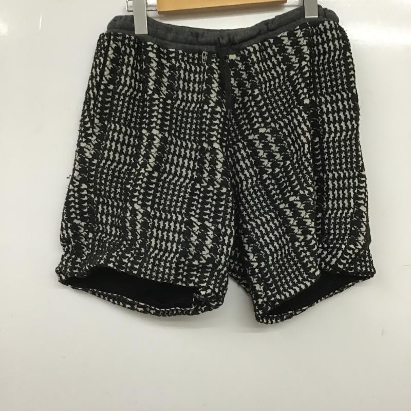 ストフ STOF パンツ ショートパンツ 総柄 白 / ホワイト / white X 黒 / ブラック / black メンズ USED 古着 中古 10162133