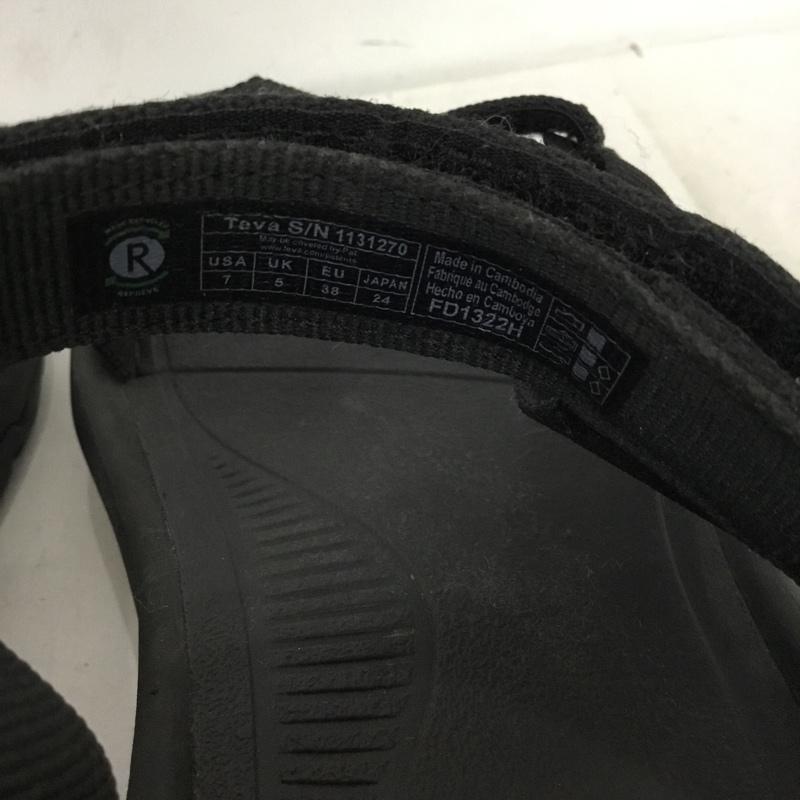 テバ Teva サンダル サンダル 1131270 HURRICANE XLT2 AMPSOLE 24cm 24.0cm ロゴ、文字 黒 / ブラック / black レディース USED 古着 中古 10162134