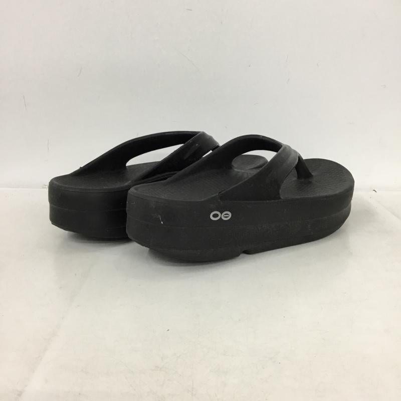 ウーフォス OOFOS サンダル サンダル 24.5cm 無地 黒 / ブラック / black レディース USED 古着 中古 10162135