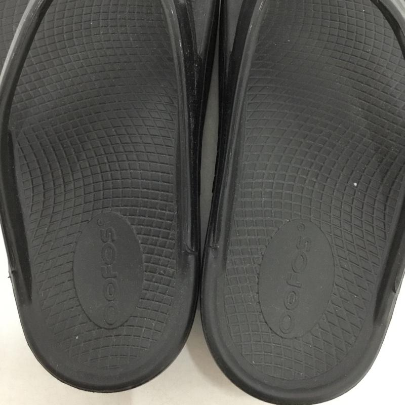 ウーフォス OOFOS サンダル サンダル 24.5cm 無地 黒 / ブラック / black レディース USED 古着 中古 10162135