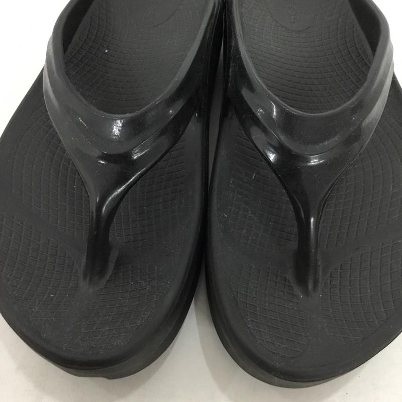 ウーフォス OOFOS サンダル サンダル 24.5cm 無地 黒 / ブラック / black レディース USED 古着 中古 10162135