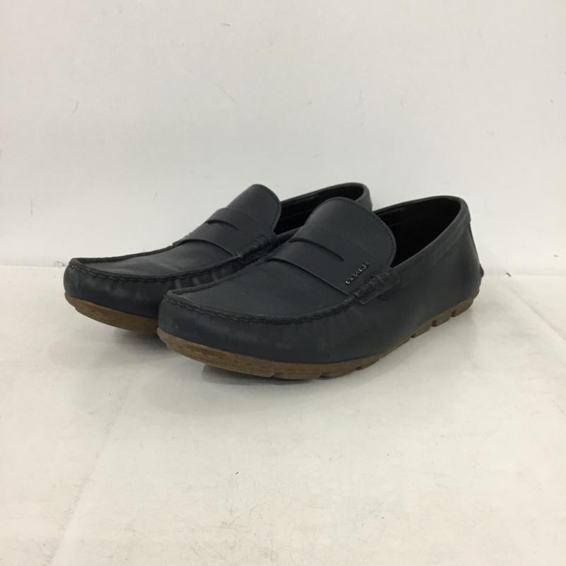 コーチ COACH カジュアルシューズ カジュアルシューズ CI327 25.5cm 無地 紺 / ネイビー / navy メンズ USED 古着 中古 10162142