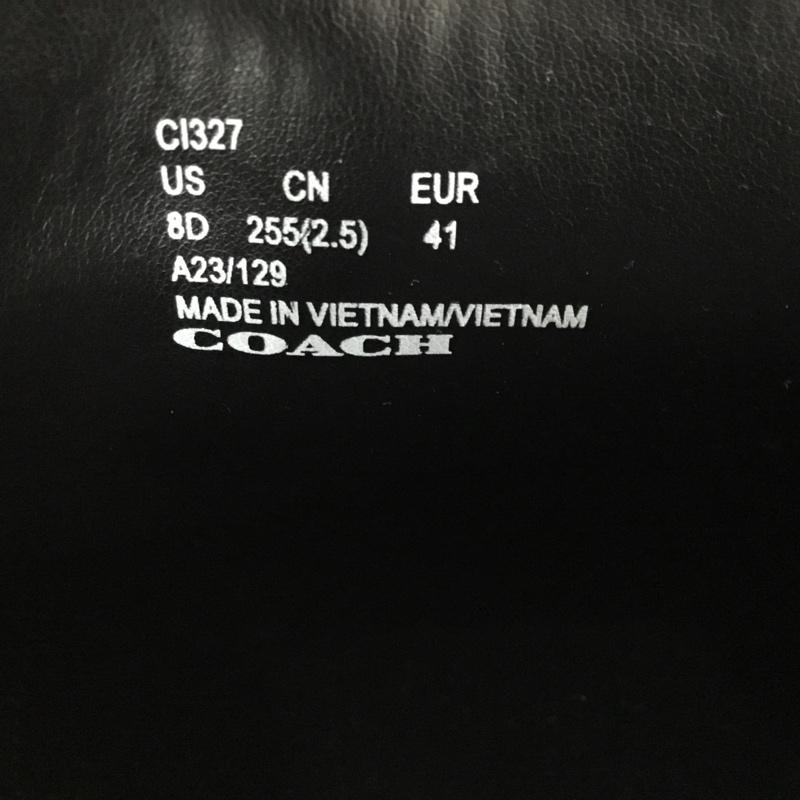 コーチ COACH カジュアルシューズ カジュアルシューズ CI327 25.5cm 無地 紺 / ネイビー / navy メンズ USED 古着 中古 10162142