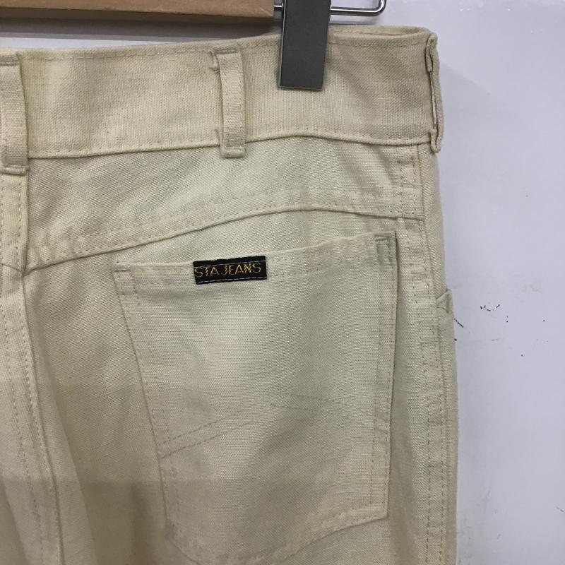 古着 USED パンツ デニム、ジーンズ スリムパンツ ストレッチパンツ カジュアルパンツ 古着 30インチ 無地 アイボリー / アイボリー / メンズ USED 古着 中古 10162143