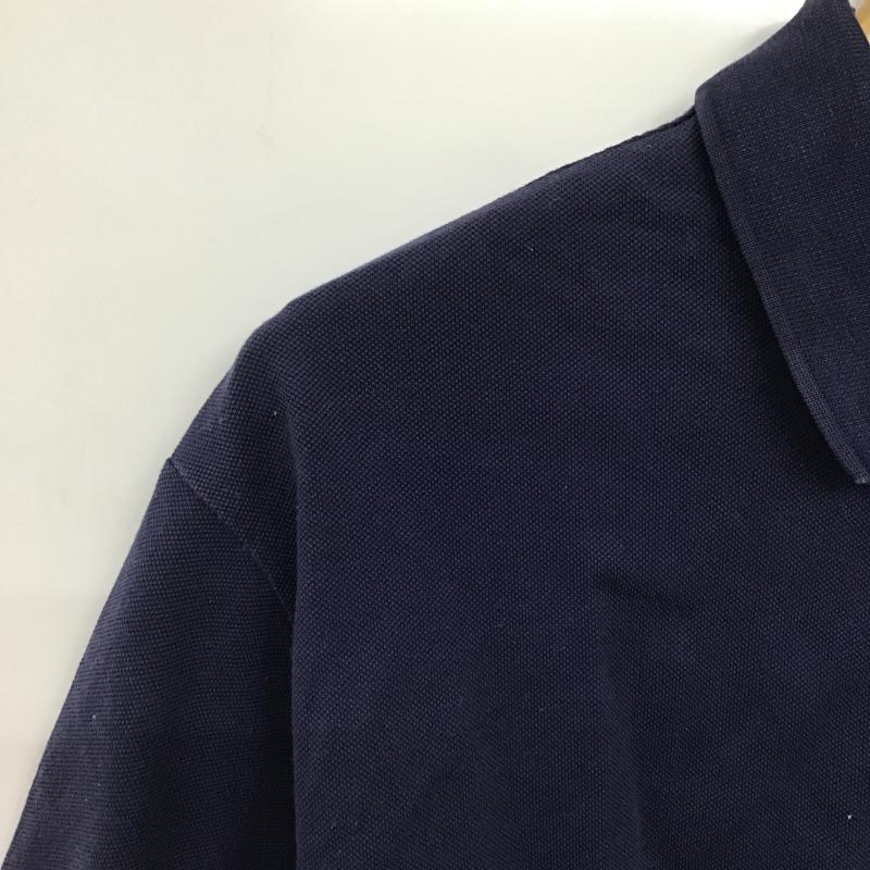 ポロラルフローレン POLO RALPH LAUREN ポロシャツ 半袖 半袖ポロシャツ カラーシャツ 半袖カットソー L ロゴ、文字 紺 / ネイビー / navy メンズ USED 古着 中古 10162147