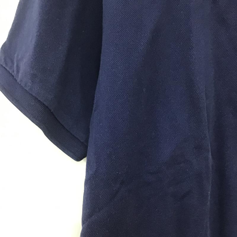ポロラルフローレン POLO RALPH LAUREN ポロシャツ 半袖 半袖ポロシャツ カラーシャツ 半袖カットソー L ロゴ、文字 紺 / ネイビー / navy メンズ USED 古着 中古 10162147
