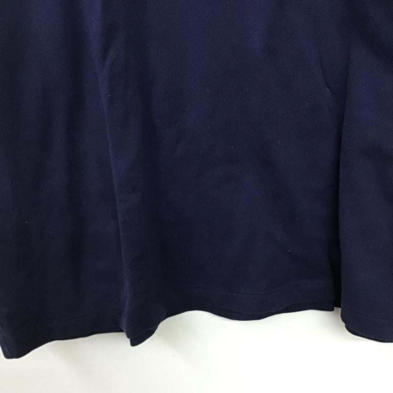 ポロラルフローレン POLO RALPH LAUREN ポロシャツ 半袖 半袖ポロシャツ カラーシャツ 半袖カットソー L ロゴ、文字 紺 / ネイビー / navy メンズ USED 古着 中古 10162147