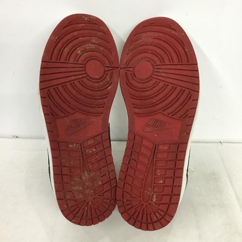 ナイキ NIKE スニーカー スニーカー 553558-118 28.5cm AIR JORDAN 1 LOW 28.5cm ロゴ、文字 白 / ホワイト / white X 黒 / ブラック / black X 赤 / レッド / red メンズ USED 古着 中古 10162148