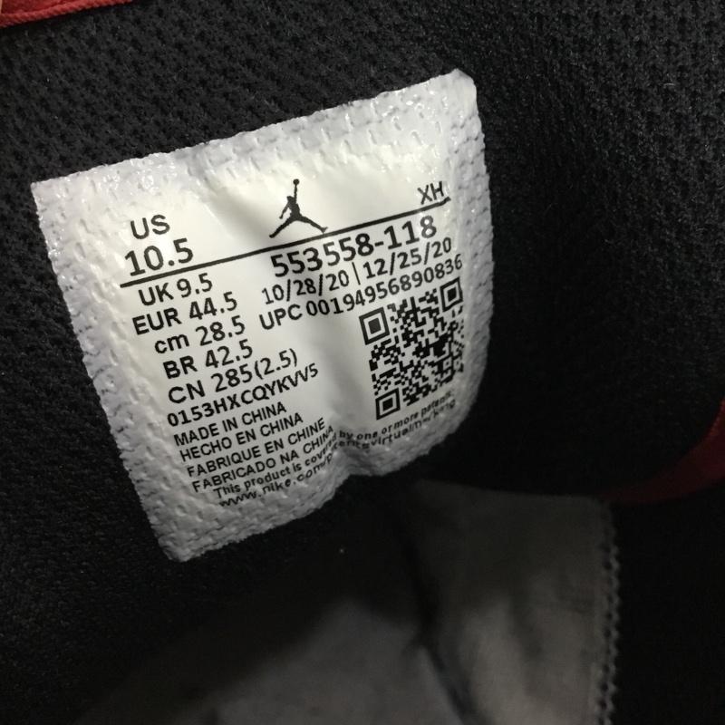 ナイキ NIKE スニーカー スニーカー 553558-118 28.5cm AIR JORDAN 1 LOW 28.5cm ロゴ、文字 白 / ホワイト / white X 黒 / ブラック / black X 赤 / レッド / red メンズ USED 古着 中古 10162148