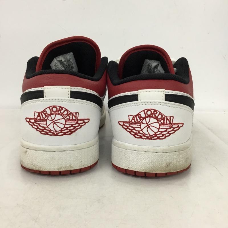 ナイキ NIKE スニーカー スニーカー 553558-118 28.5cm AIR JORDAN 1 LOW 28.5cm ロゴ、文字 白 / ホワイト / white X 黒 / ブラック / black X 赤 / レッド / red メンズ USED 古着 中古 10162148