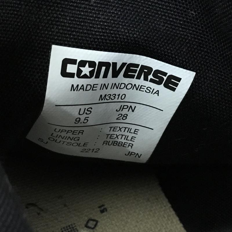 コンバース CONVERSE スニーカー スニーカー M3310 ALLSTAR HI オールスターHI 28cm 28.0cm 無地 黒 / ブラック / black レディース USED 古着 中古 10162150