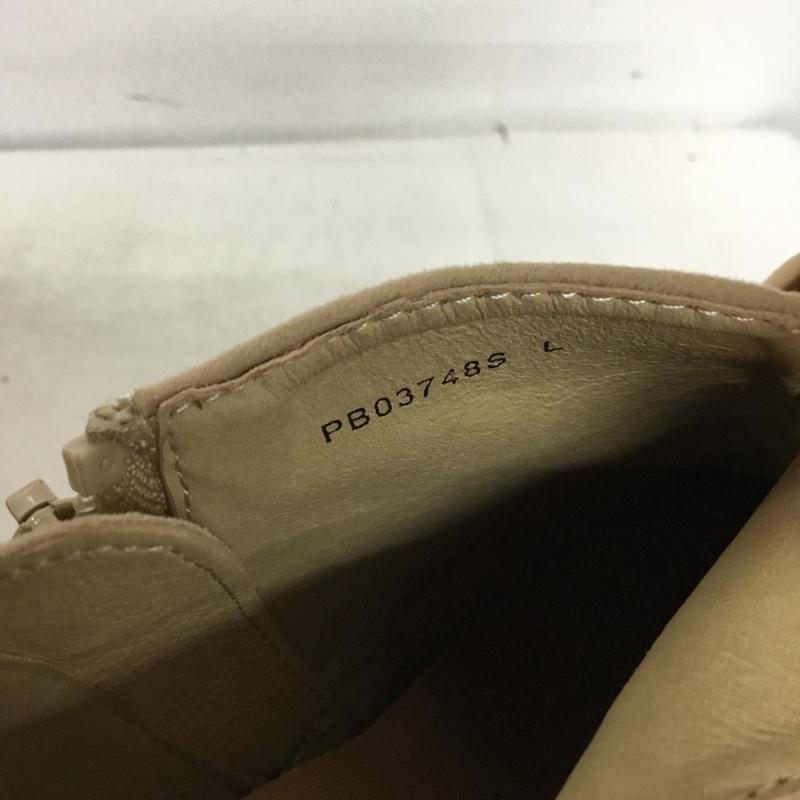 ランダ RANDA ブーツ ブーティ PB03748S アンクル丈 Ｌ ヒール リボン ビジュー L 無地 ベージュ / ベージュ / beige レディース USED 古着 中古 10162151