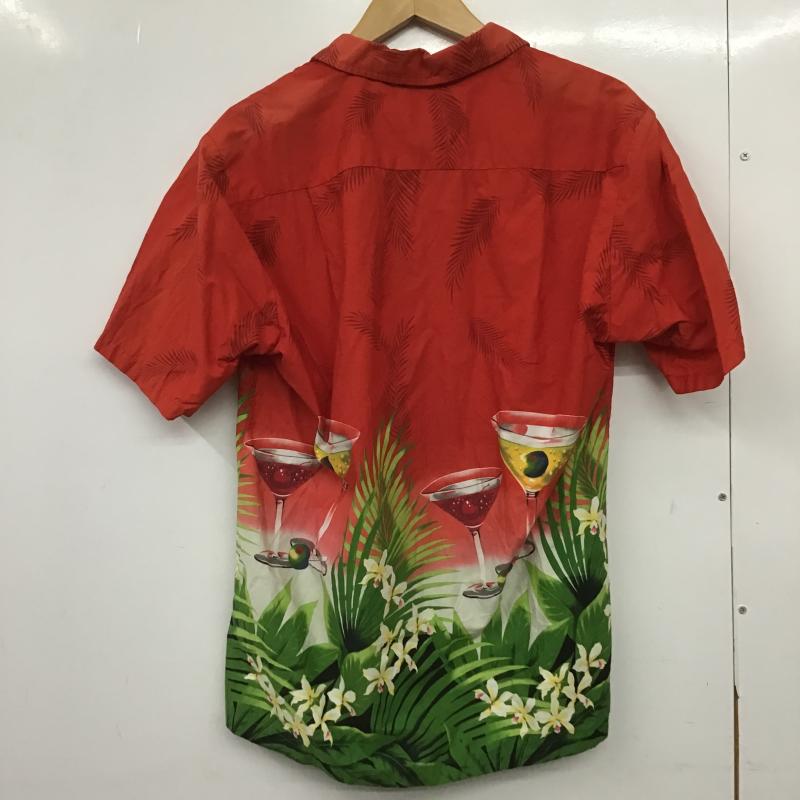 古着 USED シャツ、ブラウス 半袖 半袖シャツ プリントシャツ ポケットシャツ S プリント 赤 / レッド / red メンズ USED 古着 中古 10162152