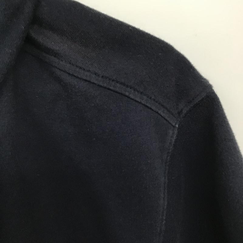 チャンピオン Campion パーカー 半袖 ジップアップ半袖パーカー スウェット L ロゴ、文字 紺 / ネイビー / navy メンズ USED 古着 中古 10162158