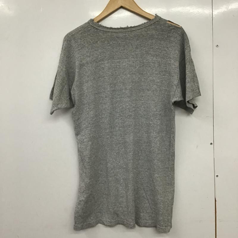 チャンピオン Champion Tシャツ 半袖 半袖カットソー プリントTシャツ クルーネックカットソー L ロゴ、文字 灰 / グレー / gray メンズ USED 古着 中古 10162159