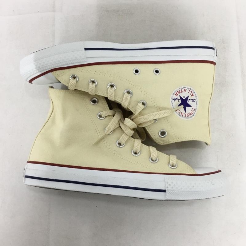 コンバース CONVERSE スニーカー スニーカー 1706 ハイカット 24.5cm 24.5cm ロゴ、文字 アイボリー / アイボリー / レディース USED 古着 中古 10162160