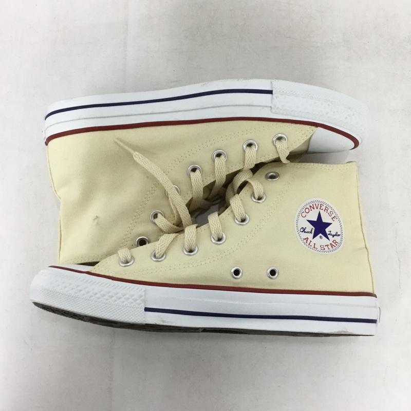 コンバース CONVERSE スニーカー スニーカー 1706 ハイカット 24.5cm 24.5cm ロゴ、文字 アイボリー / アイボリー / レディース USED 古着 中古 10162160
