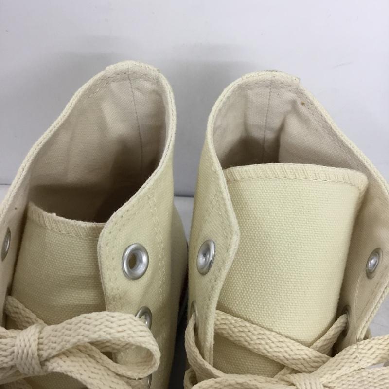 コンバース CONVERSE スニーカー スニーカー 1706 ハイカット 24.5cm 24.5cm ロゴ、文字 アイボリー / アイボリー / レディース USED 古着 中古 10162160