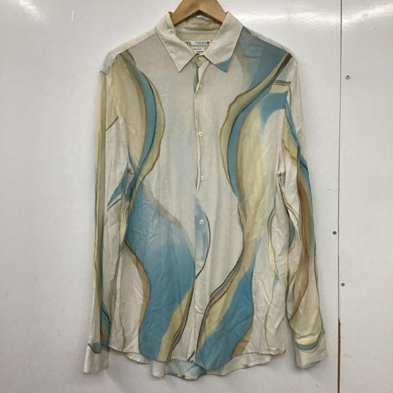 ザラ ZARA シャツ、ブラウス 長袖 長袖シャツ プリントシャツ カラーシャツ M プリント マルチカラー / マルチカラー / multicolor メンズ USED 古着 中古 10162167