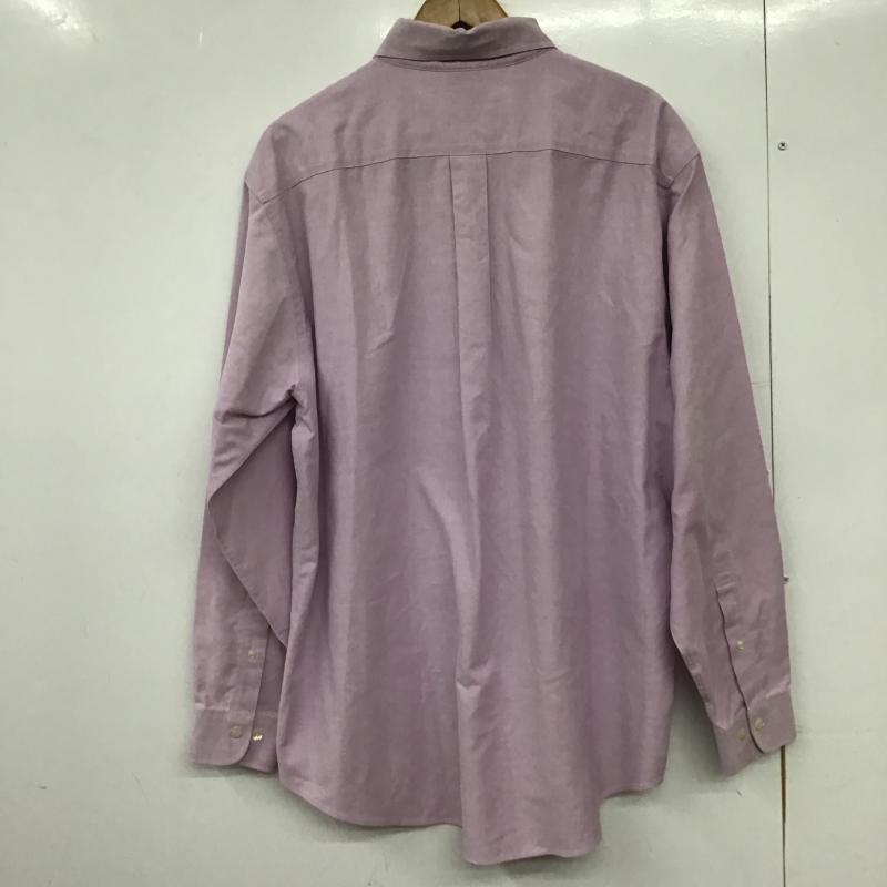 ブルックスブラザーズ BROOKS BROTHERS シャツ、ブラウス 長袖 長袖シャツ 刺繍シャツ カラーシャツ L ロゴ、文字 紫 / パープル / purple メンズ USED 古着 中古 10162169