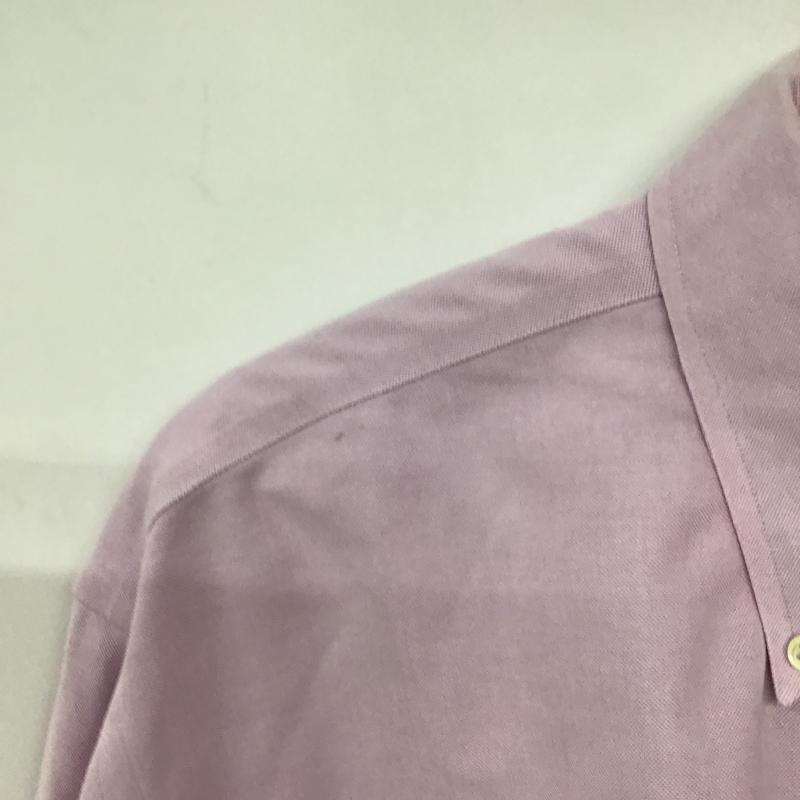 ブルックスブラザーズ BROOKS BROTHERS シャツ、ブラウス 長袖 長袖シャツ 刺繍シャツ カラーシャツ L ロゴ、文字 紫 / パープル / purple メンズ USED 古着 中古 10162169