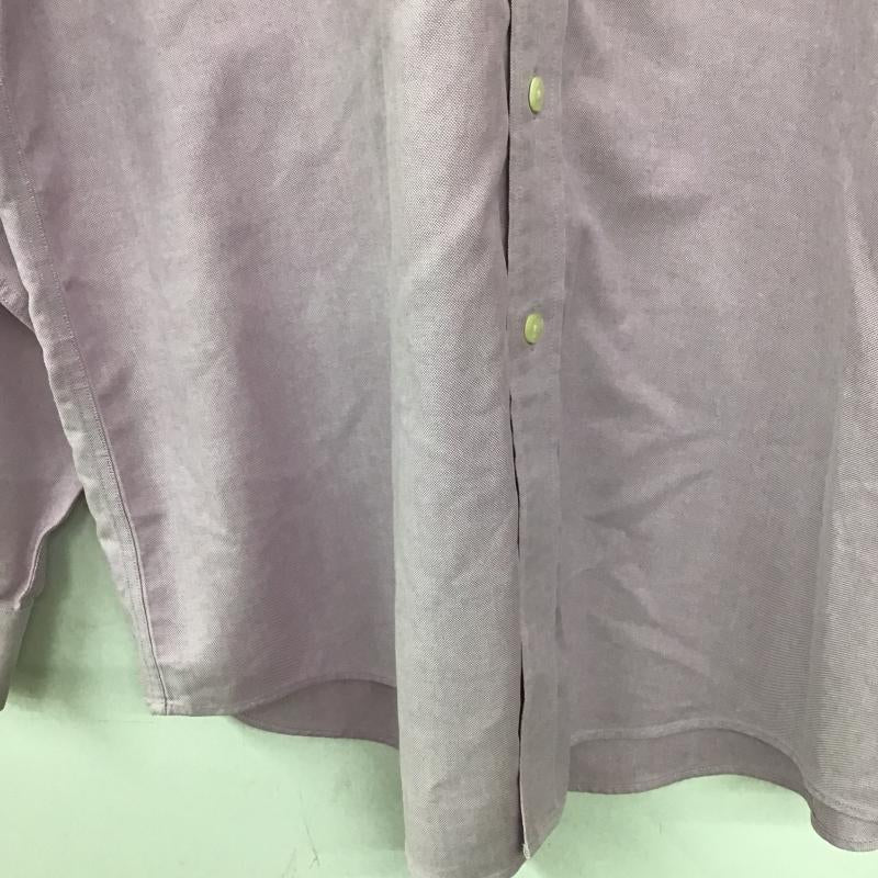 ブルックスブラザーズ BROOKS BROTHERS シャツ、ブラウス 長袖 長袖シャツ 刺繍シャツ カラーシャツ L ロゴ、文字 紫 / パープル / purple メンズ USED 古着 中古 10162169