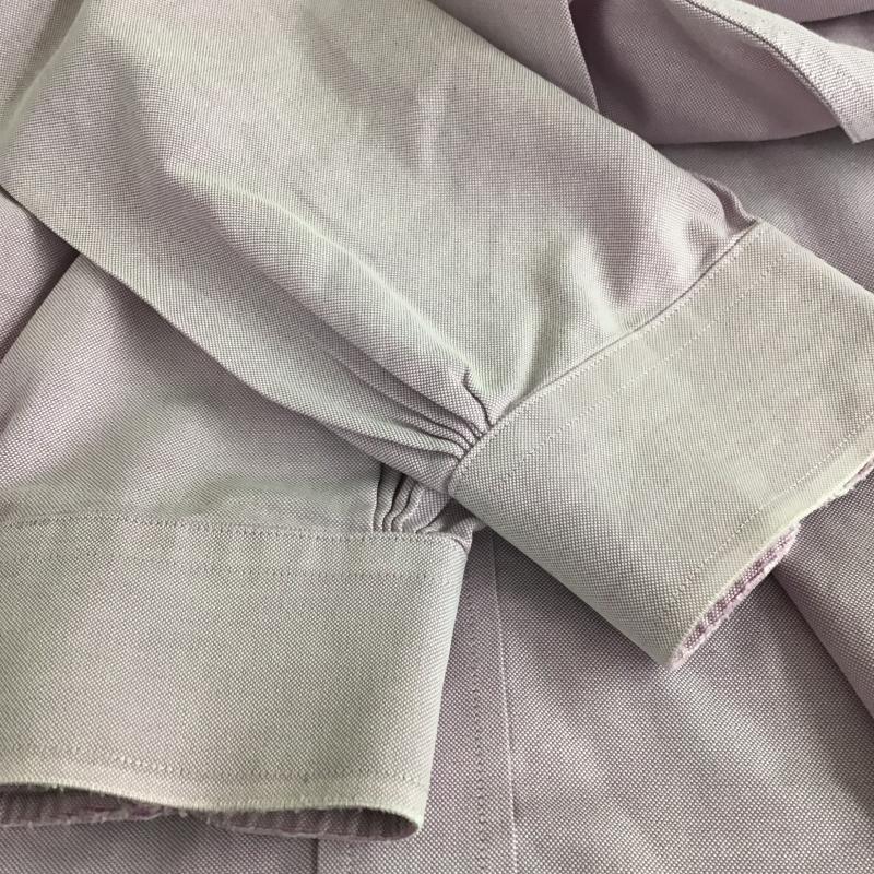 ブルックスブラザーズ BROOKS BROTHERS シャツ、ブラウス 長袖 長袖シャツ 刺繍シャツ カラーシャツ L ロゴ、文字 紫 / パープル / purple メンズ USED 古着 中古 10162169