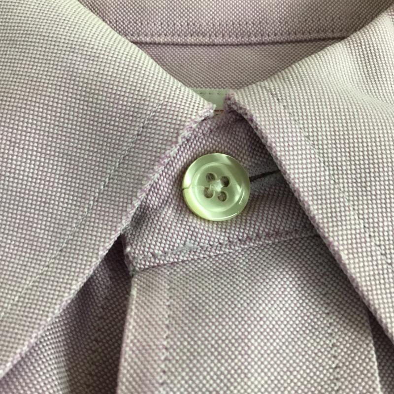 ブルックスブラザーズ BROOKS BROTHERS シャツ、ブラウス 長袖 長袖シャツ 刺繍シャツ カラーシャツ L ロゴ、文字 紫 / パープル / purple メンズ USED 古着 中古 10162169