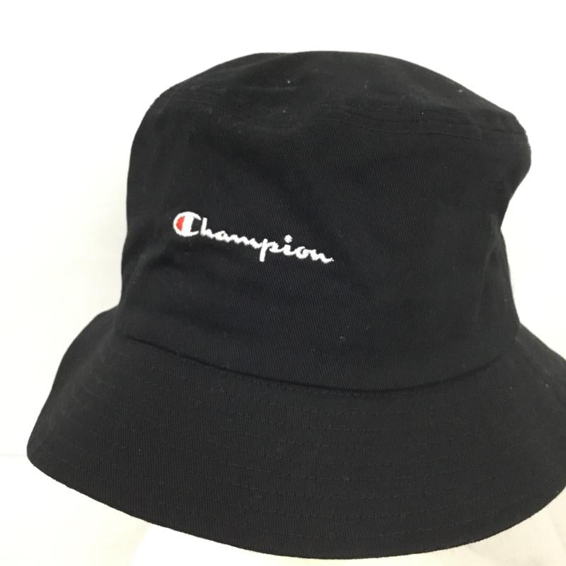 チャンピオン Campion 帽子 ハット FREE ロゴ、文字 黒 / ブラック / black メンズ USED 古着 中古 10162170
