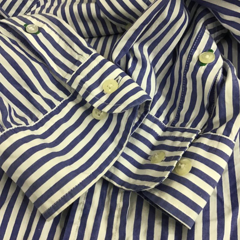 トミーヒルフィガー TOMMY HILFIGER シャツ、ブラウス 長袖 長袖シャツ ストライプシャツ カラーシャツ XL ストライプ 白 / ホワイト / white X 水色 / ライトブルー / メンズ USED 古着 中古 10162175