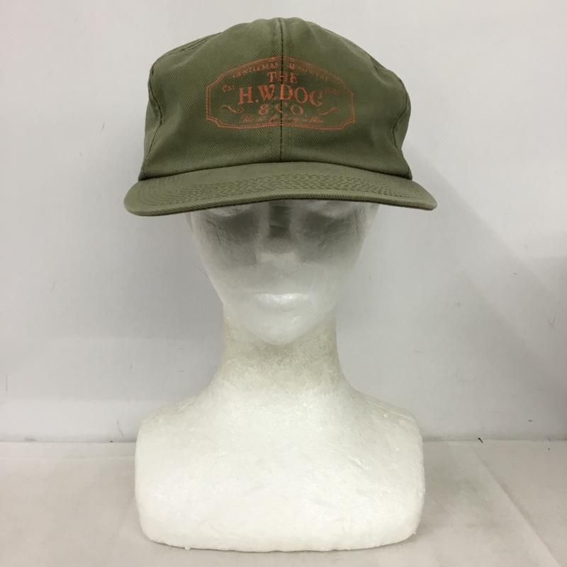 ザエイチダブリュードッグアンドコー THE H.W.DOG&CO. 帽子 キャップ ロゴ、文字 X プリント カーキ / カーキ / khaki メンズ USED 古着 中古 10162182