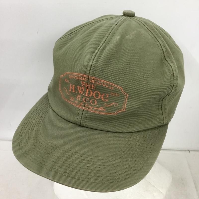 ザエイチダブリュードッグアンドコー THE H.W.DOG&CO. 帽子 キャップ ロゴ、文字 X プリント カーキ / カーキ / khaki メンズ USED 古着 中古 10162182