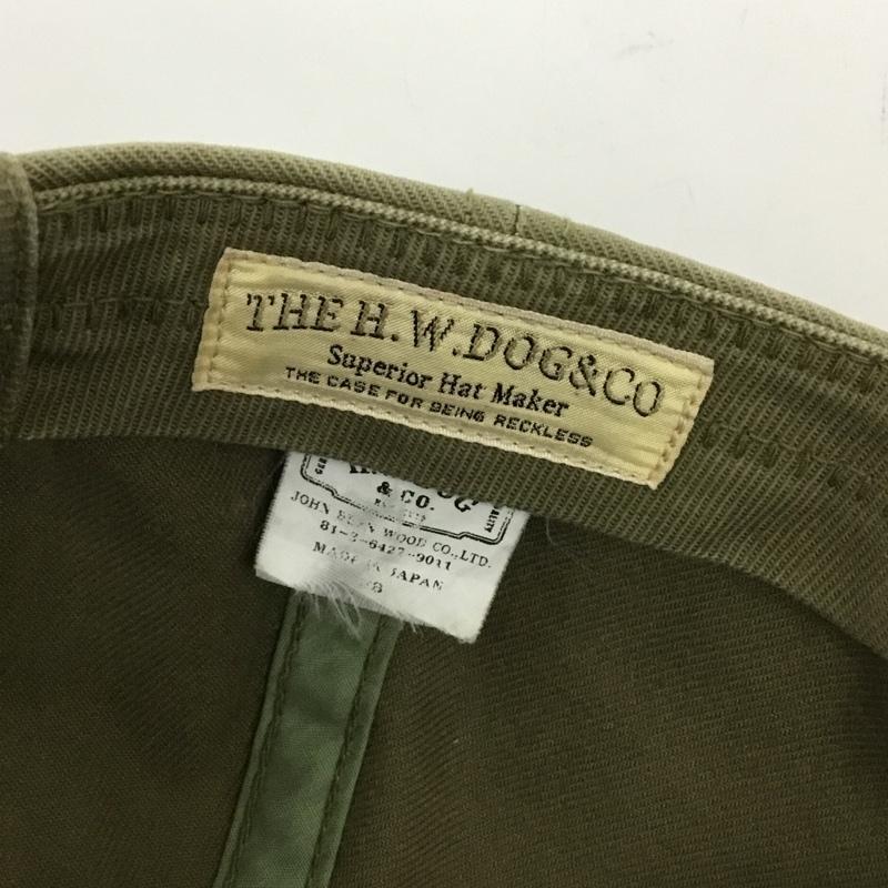 ザエイチダブリュードッグアンドコー THE H.W.DOG&CO. 帽子 キャップ ロゴ、文字 X プリント カーキ / カーキ / khaki メンズ USED 古着 中古 10162182