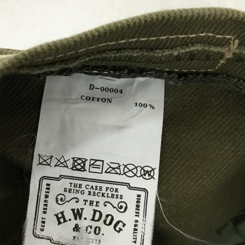 ザエイチダブリュードッグアンドコー THE H.W.DOG&CO. 帽子 キャップ ロゴ、文字 X プリント カーキ / カーキ / khaki メンズ USED 古着 中古 10162182