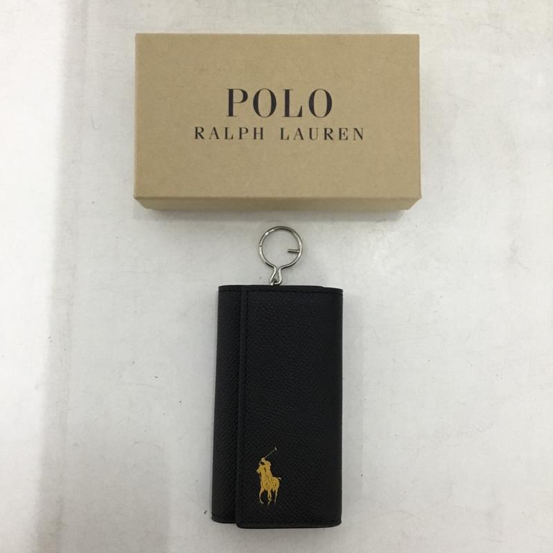 ポロラルフローレン POLO RALPH LAUREN キーケース キーケース OP-NCP207 プリント 黒 / ブラック / black X 黄 / イエロー / yellow メンズ USED 古着 中古 10162191