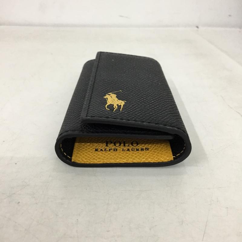 ポロラルフローレン POLO RALPH LAUREN キーケース キーケース OP-NCP207 プリント 黒 / ブラック / black X 黄 / イエロー / yellow メンズ USED 古着 中古 10162191